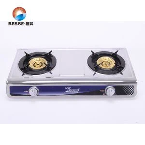 Bestest harga dua kali ganda pembakar keluli tahan karat biru api Gas dapur