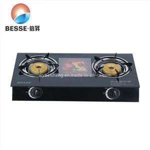 Red Rose&Wine Tempered Glass Panei Dengan 2 Pembakar (ZG-3080J)